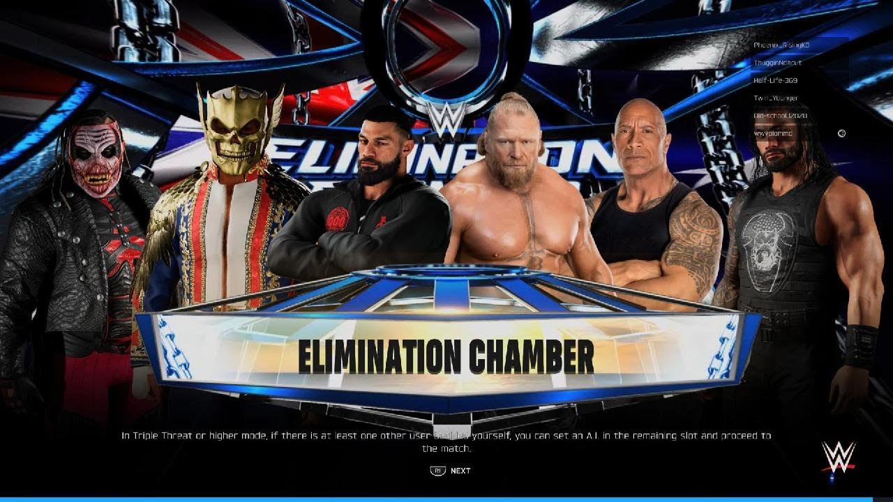 WWE 2K25 - Élimination Chamber 6man