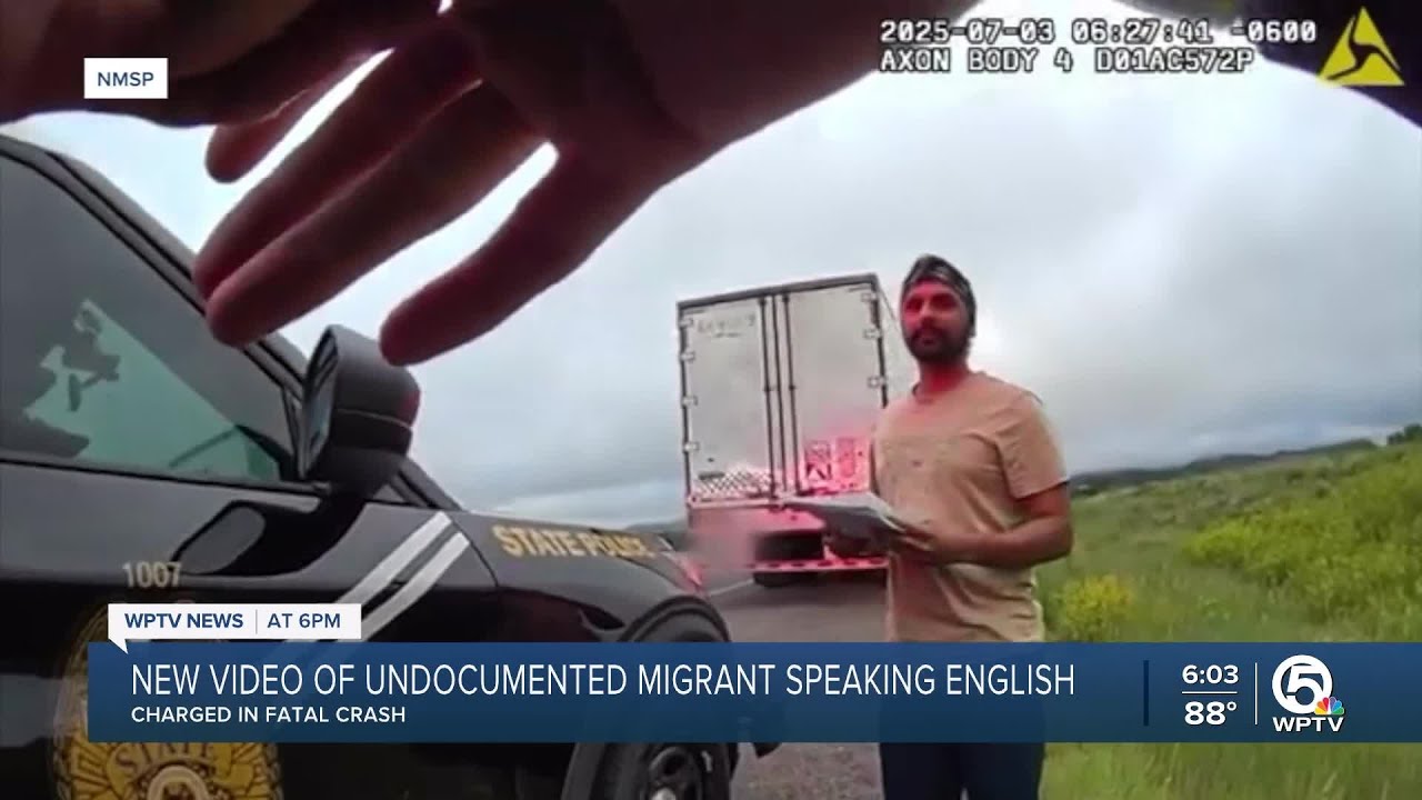 New video shows undocumented migrant semi driver speaking English