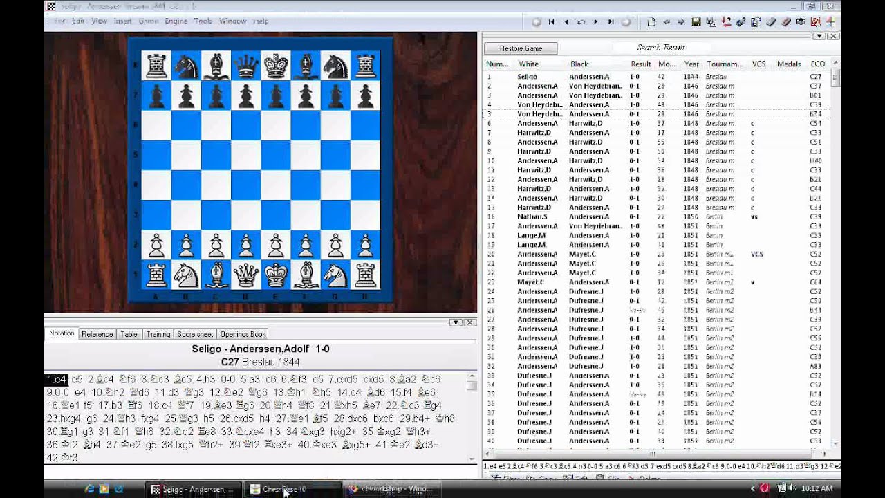 ChessBase Light 2009/ChessBase 10 - copying sets of games between PGN and CBH formats