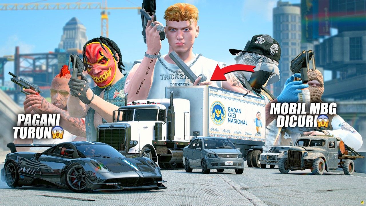 MISI KEI MENYELAMATKAN MOBIL MBG YANG DICURI DI GTA 5 ROLEPLAY