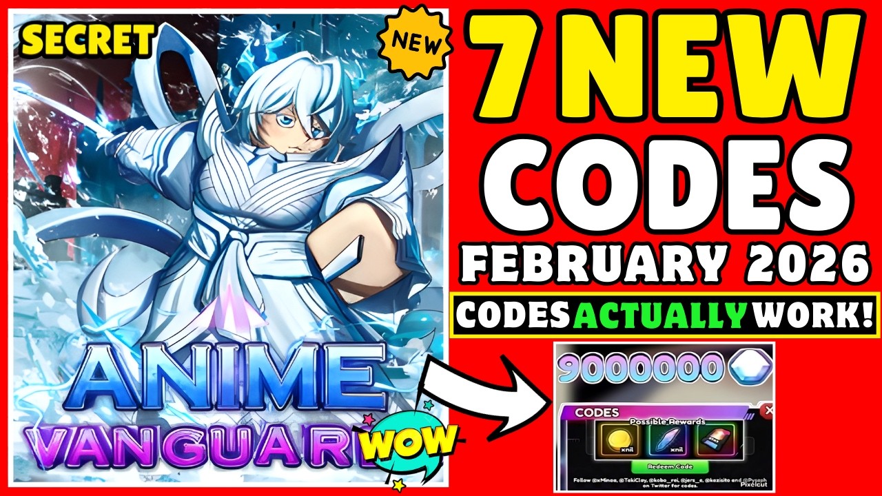 [❄️WINTER❄️] ALL WORKING CODES FOR ANIME VANGUARDS IN FEBRUARY 2026! ROBLOX ANIME VANGUARDS CODES