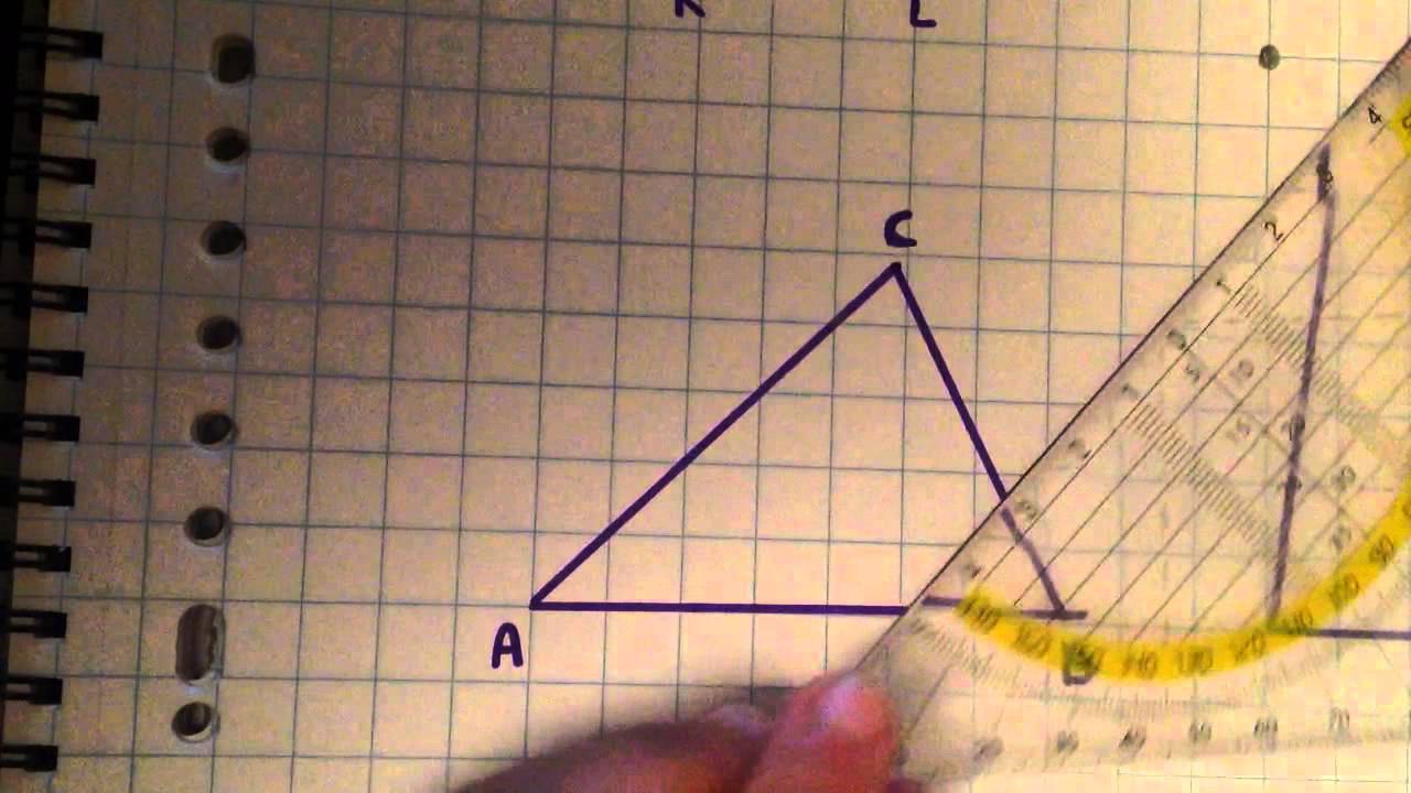 2KGT 1.3: Een hoek meten met een geodriehoek
