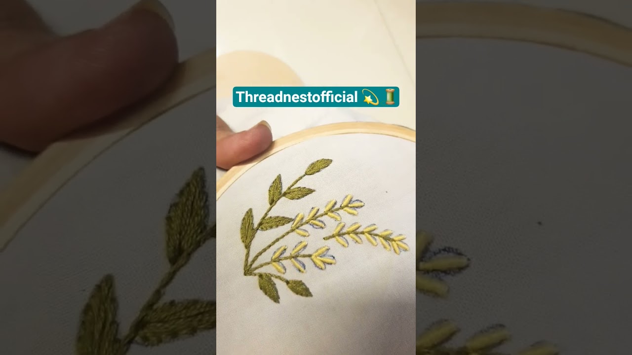 beautiful flower embroidery tutorial🌼 