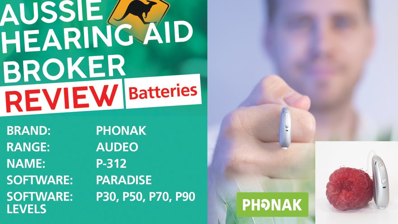 Phonak Aud&eacute;o Paradise P-312 Batteries | EarDeals