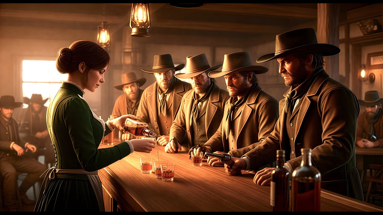Bandits Demanded Free Whiskey—She Set Down a Special Bottle: “Drink Up… It’s on the House”