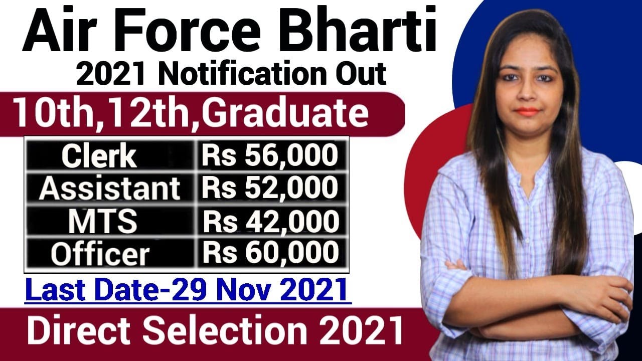 Indian Air Force Recruitment 2021|Indian Air Force Vacancy 2021|Govt Jobs Nov 2021|Govt job oct 2021