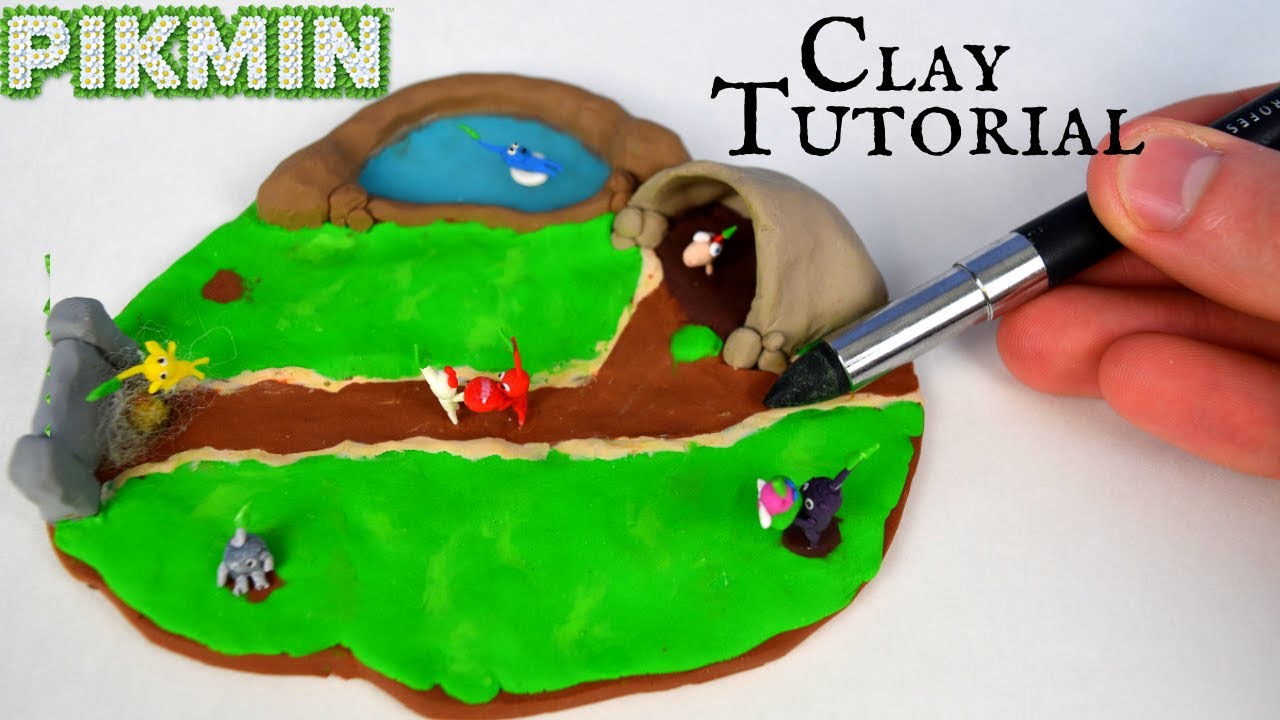 Making A Miniature Pikmin Scene Using Polymer Clay (Tutorial)  Pikmin 1, 2, & 3