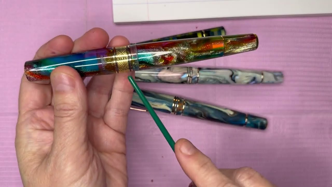 New Pen Day! Ink Swatching for Leonardo Supernova Primary Manipulation 5 Fountain Pen