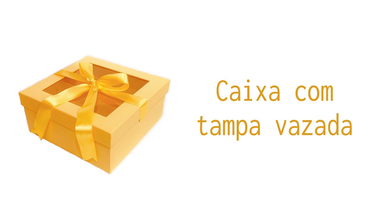 Caixa tipo sapato usando acetato