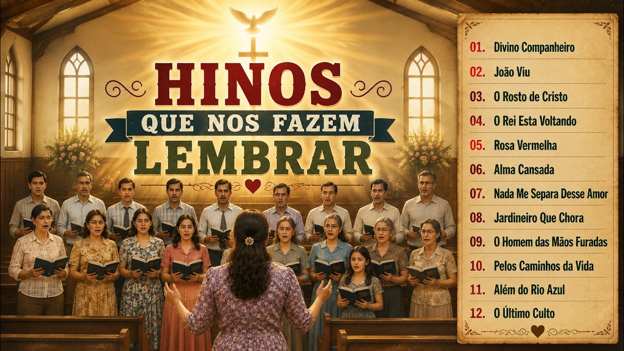 Talvez Voc&ecirc; Se Lembre de Algu&eacute;m ao Ouvir Estes Hinos | Louvores Antigos Cheios de Saudade ❤️