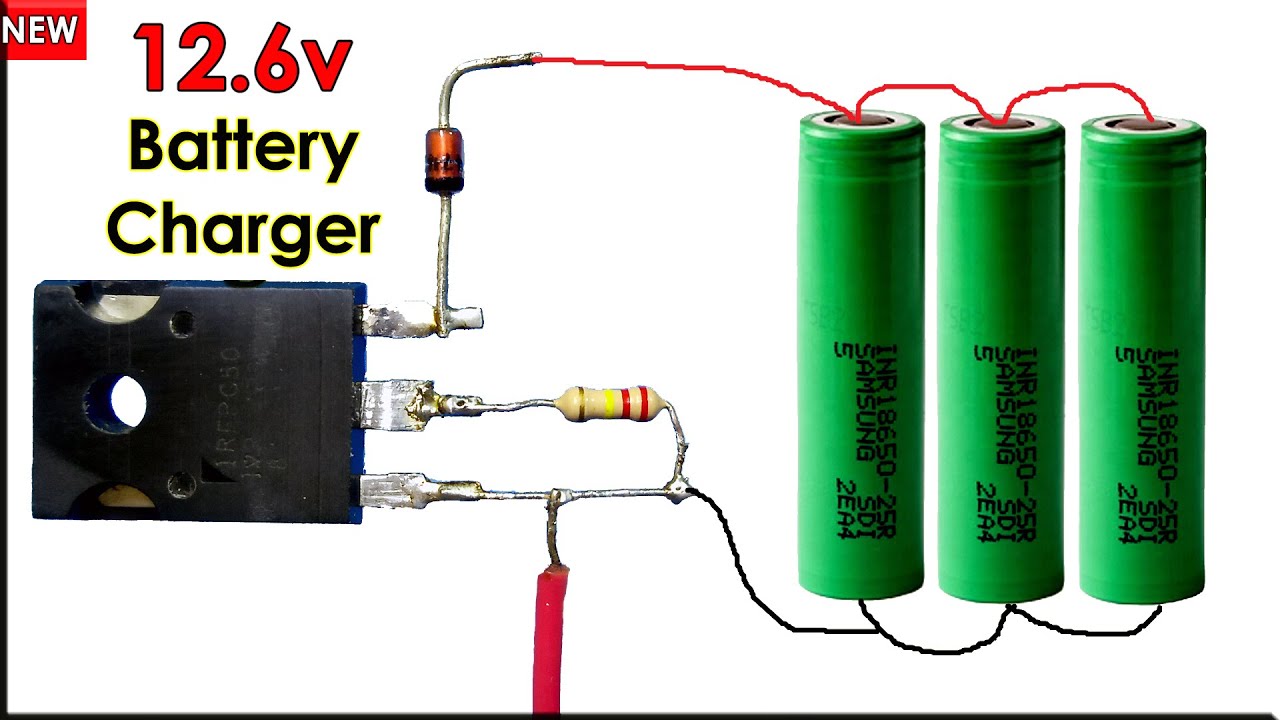 Make 18650 12 Volt Battery Charger Controller | 12.6v Battery Charger Circuit | DIY Inventions
