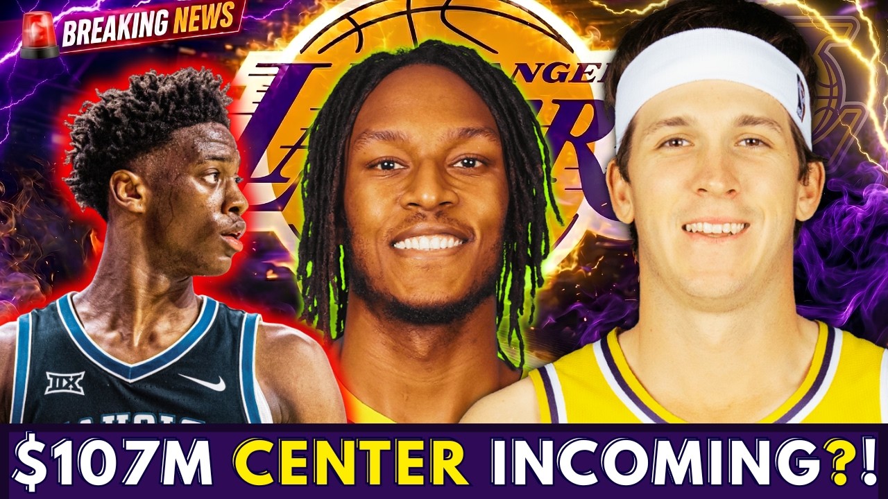 LAKERS BREAKING NEWS 🚨 $107M CENTER LINKED 😱 AUSTIN REAVES TRADE TWIST 🔥 AJ DYBANTSA DREAM