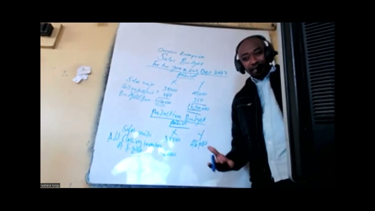 KASNEB management accounting: budget for ATD level 3 and CPA intermediate