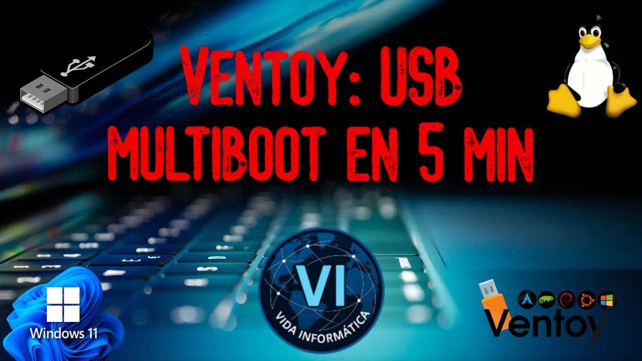 Crear pendrive booteable con Ventoy — Multiboot fácil (Linux, Windows y más)