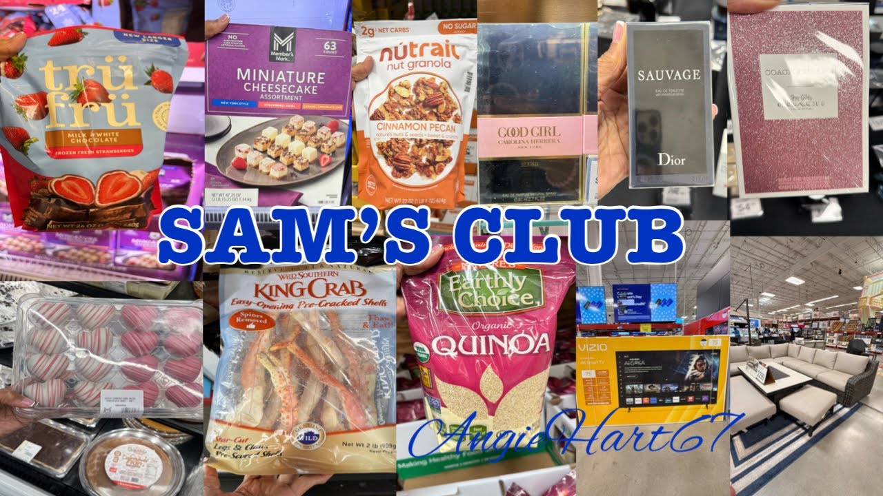 SAM’S CLUB GROCERY SHOPPING #snacks #seafood #jewellery #perfumes #outdoorfurniture @AngieHart67 