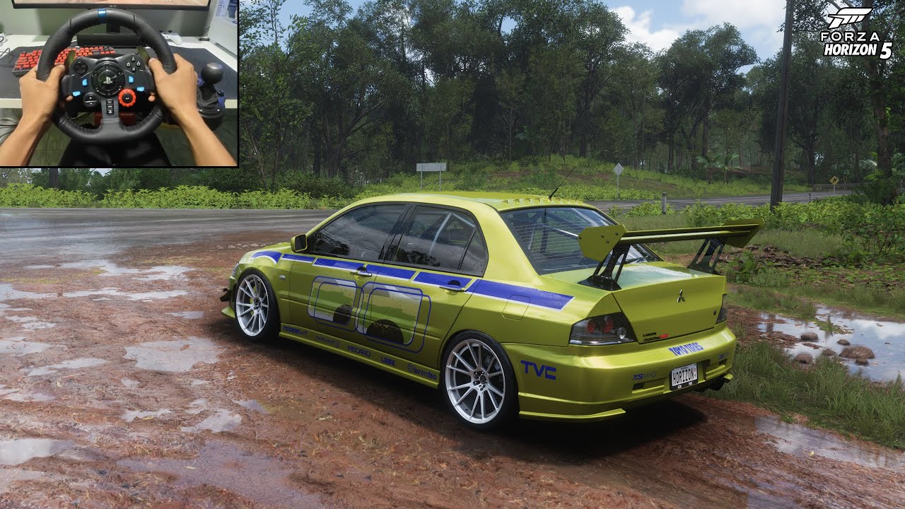 1000HP Mitsubishi Lancer Evolution IX MR - Forza Horizon 5 - Logitech G29 Steering Wheel gamplay