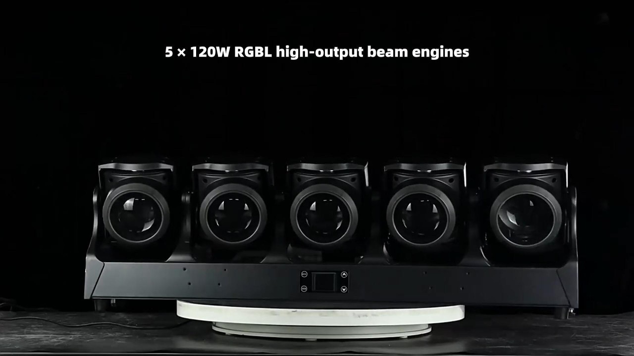 5×120W Pixel Beam Moving Head Light Bar – Beam Movement & Effect Demo