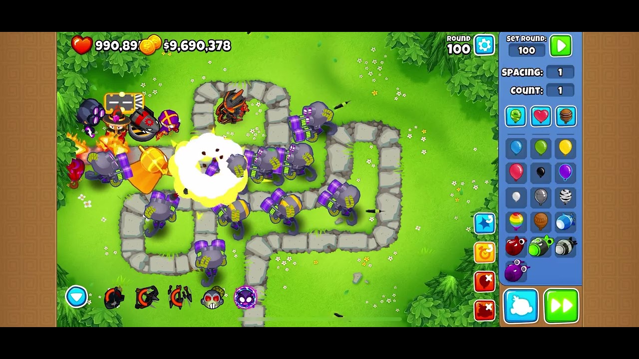 10 of those versus 10 of my super monkeys