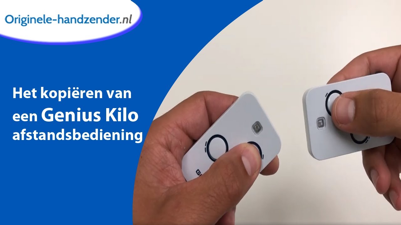 Het kopiëren van een Genius Kilo afstandsbediening