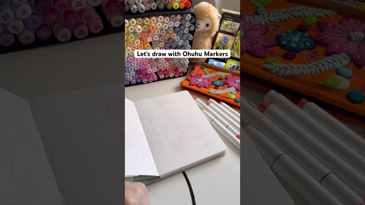 Drawing with Ohuhu Brush Markers 