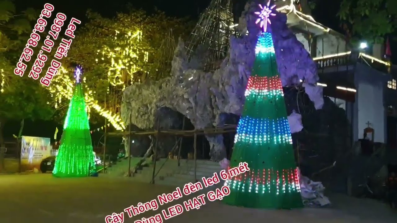 Led Hạt Gạo D&ugrave;ng L&agrave;m C&acirc;y Th&ocirc;ng Noel Đ&egrave;n Led 6 m&eacute;t gi&aacute; 3.5 triệu