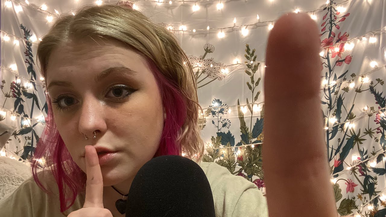 ASMR│upclose intensely tingly triggers! inaudible whispering, gem scratching, fishbowl effect!🌛✨
