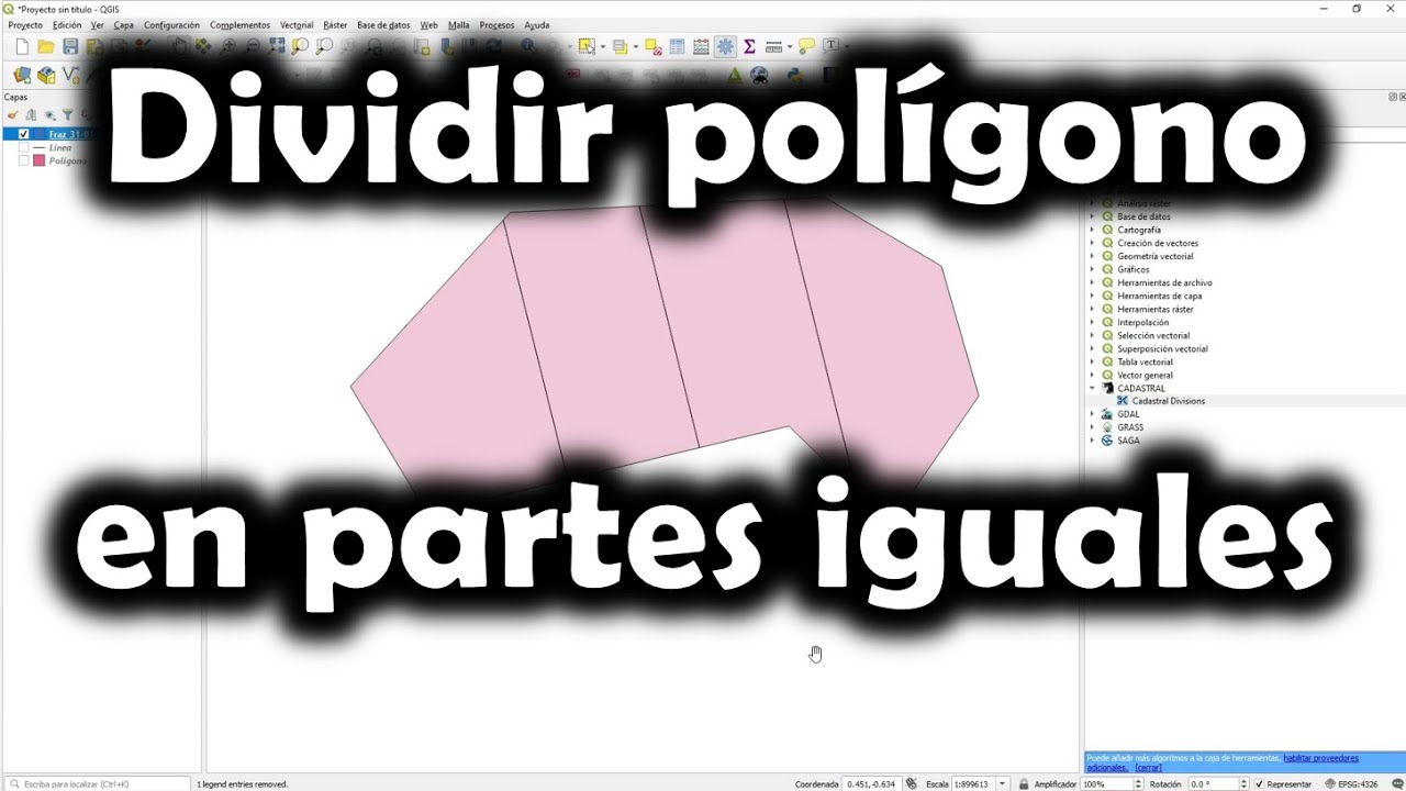 [QGIS] Cómo dividir un terreno en partes iguales
