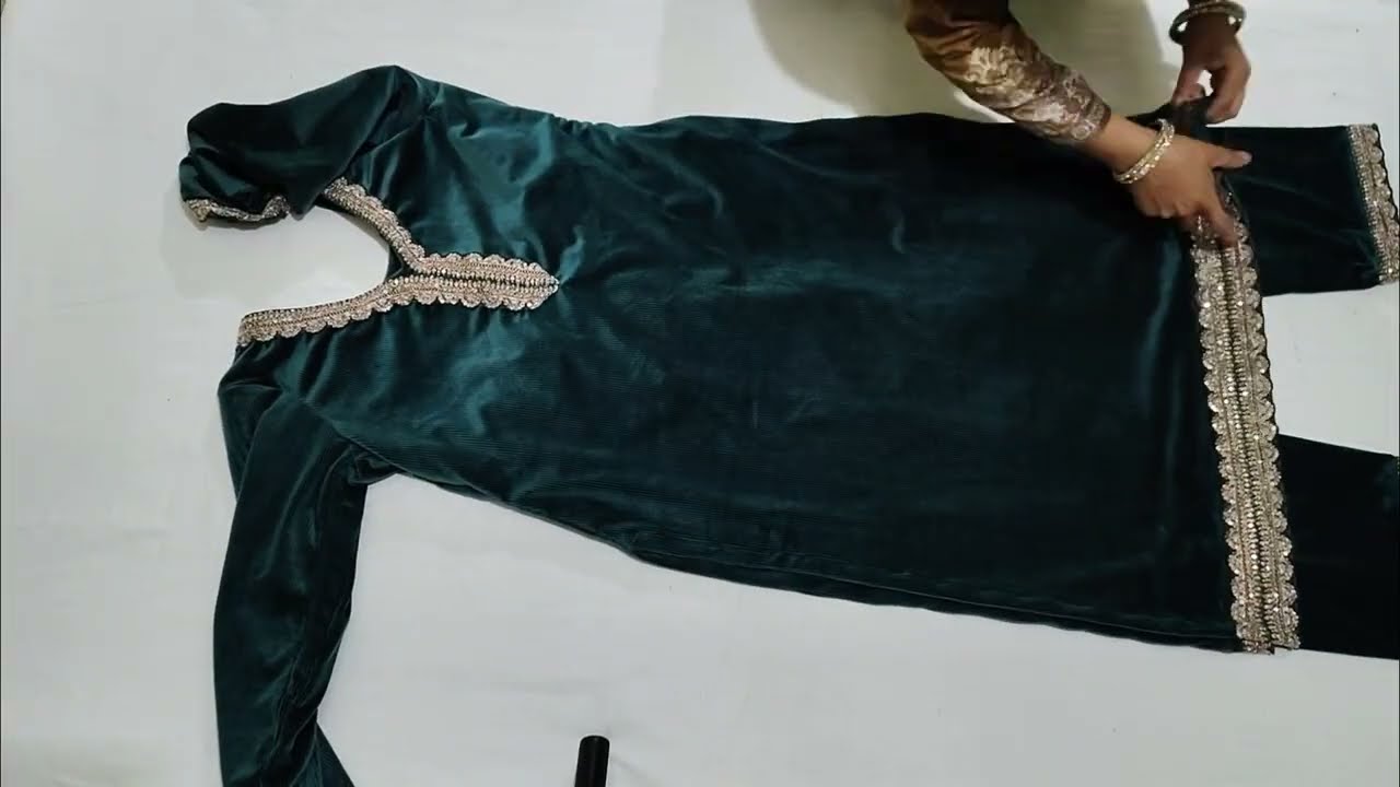 New suit design simple tarike se banaen new suit design v neck design #fashion 
