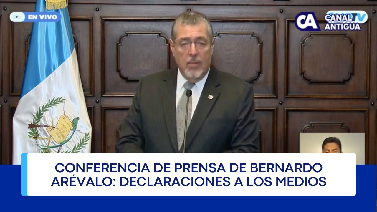 🔴🎙️ Conferencia de prensa de Bernardo Arévalo: declaraciones a los medios