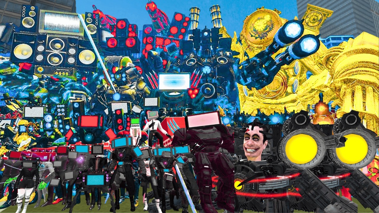 NEW SIZE COMPARISON ULTRA SPEAKER BOSS VS EVOLUTION SPEAKERMAN TITAN In Garry's Mod!