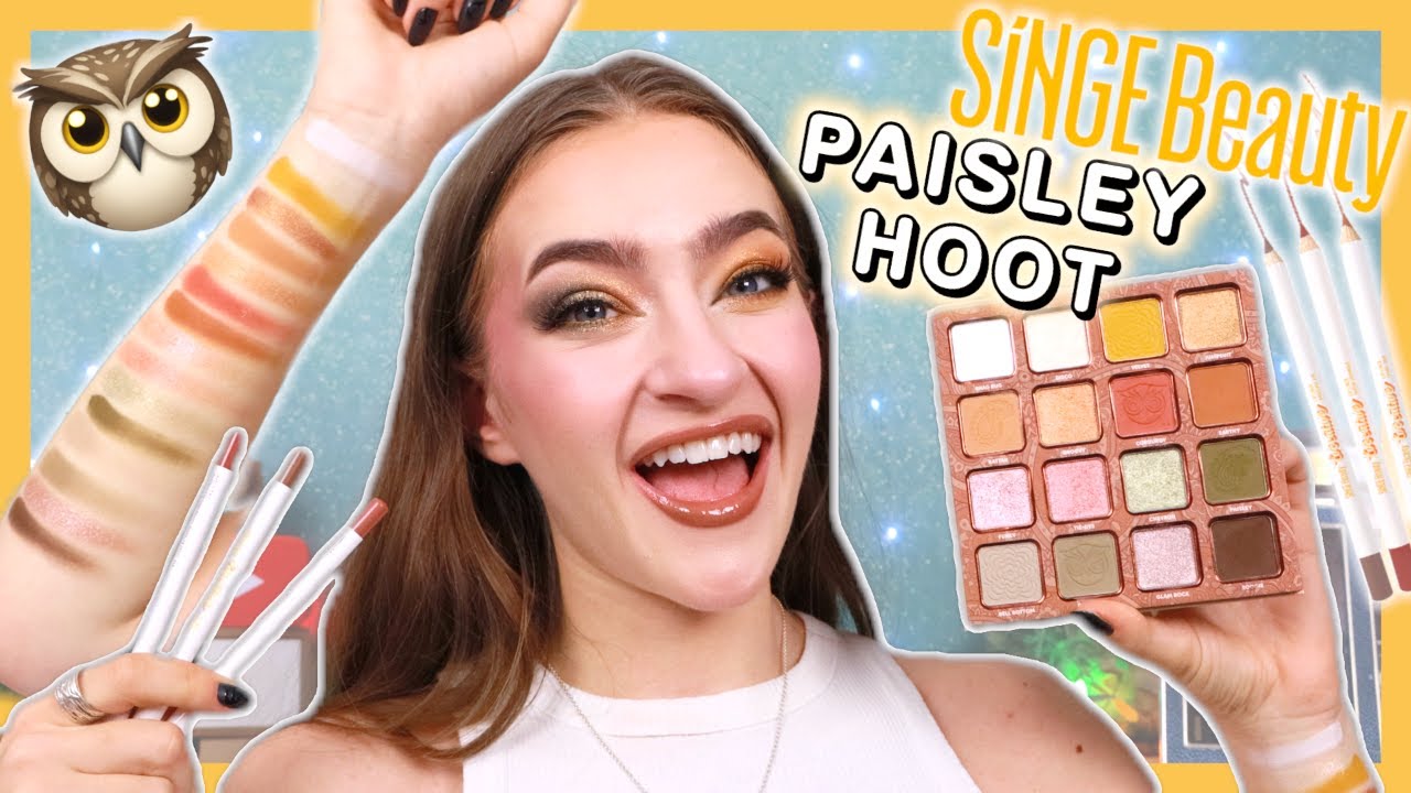 Обзор и свотчи новой палетки теней для век Paisley Hoot от Singe Beauty! (2 образа и примерка кар...