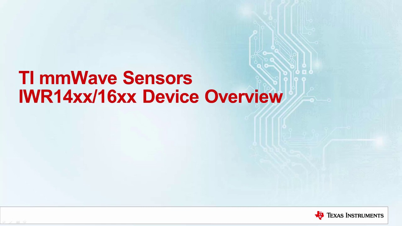 Обзор устройства TI Industrial mmWave Sensors - 2