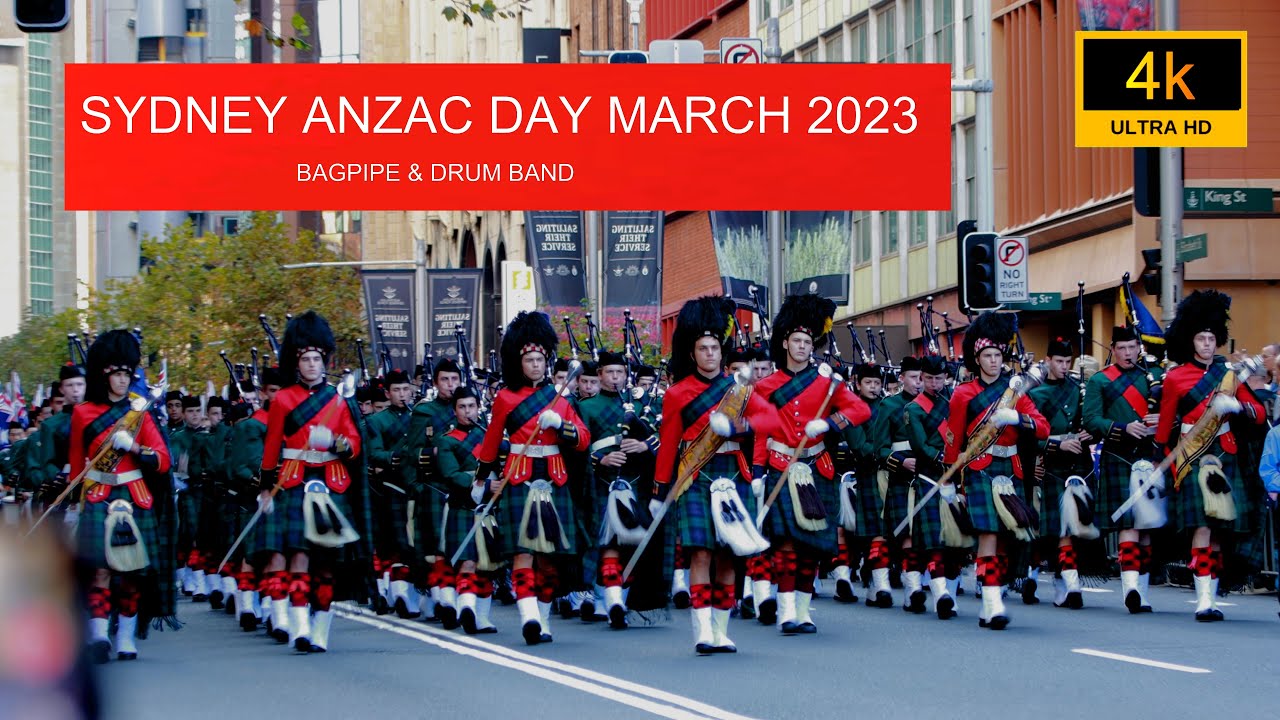 SYDNEY ANZAC DAY MARCH 2023 | PIPE BAND