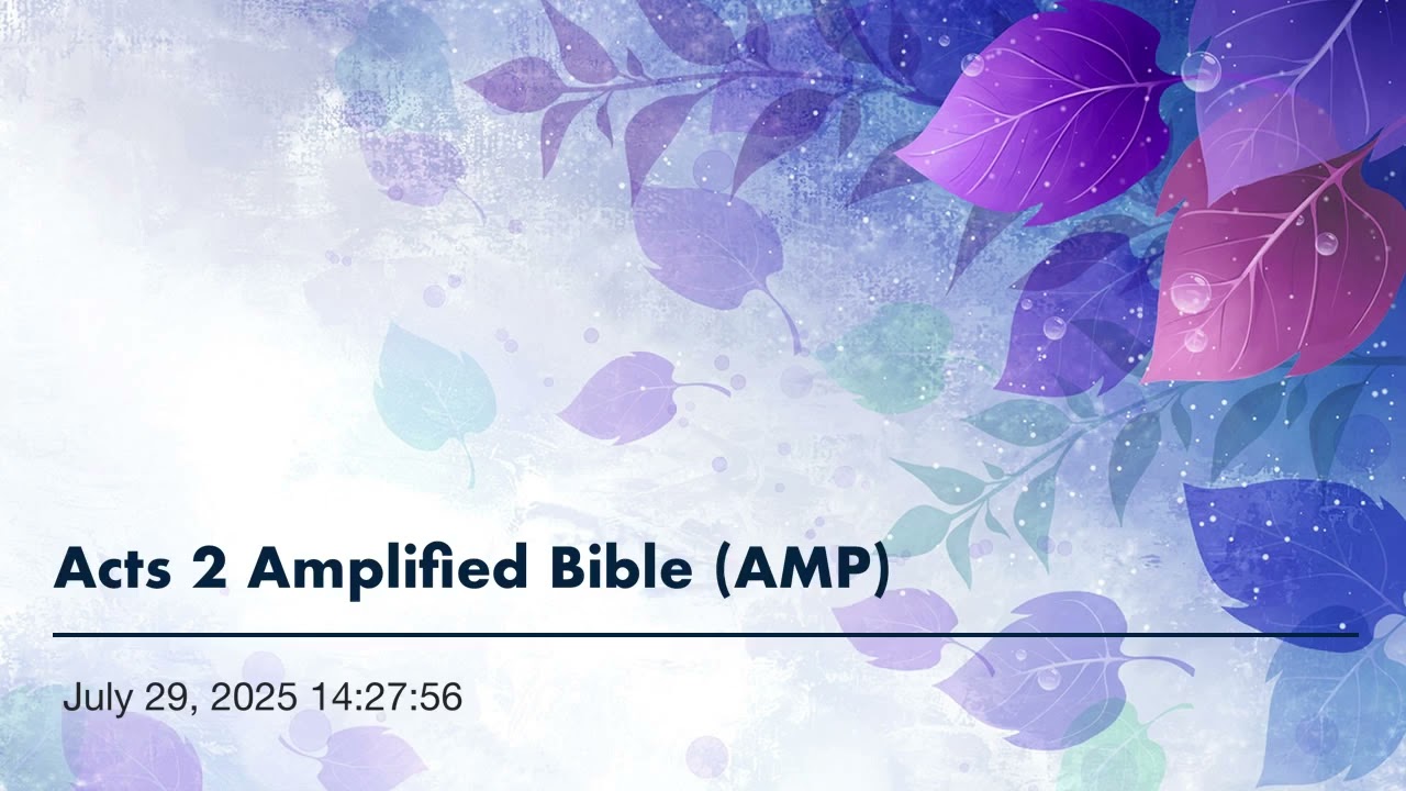 Acts 2-Amplified Bible (AMP)