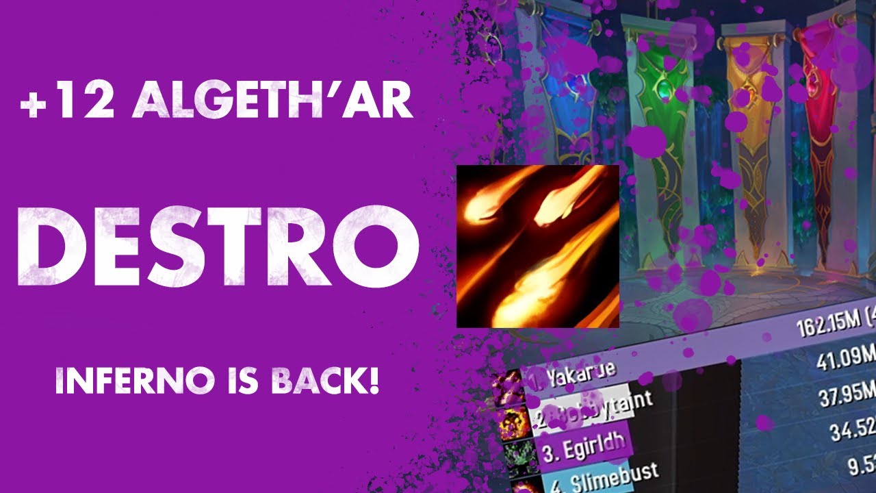 +12 Algeth'ar | Destro is cranking with Inferno!
