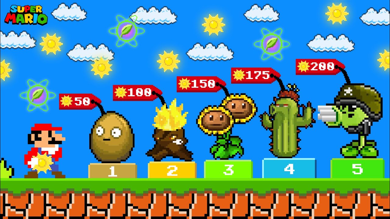 If Mario Can BUY any Plant in Plants vs. Zombies (#2)