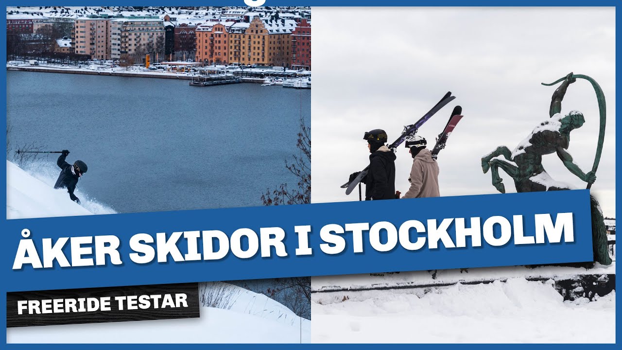 Åker offpist i centrala Stockholm!