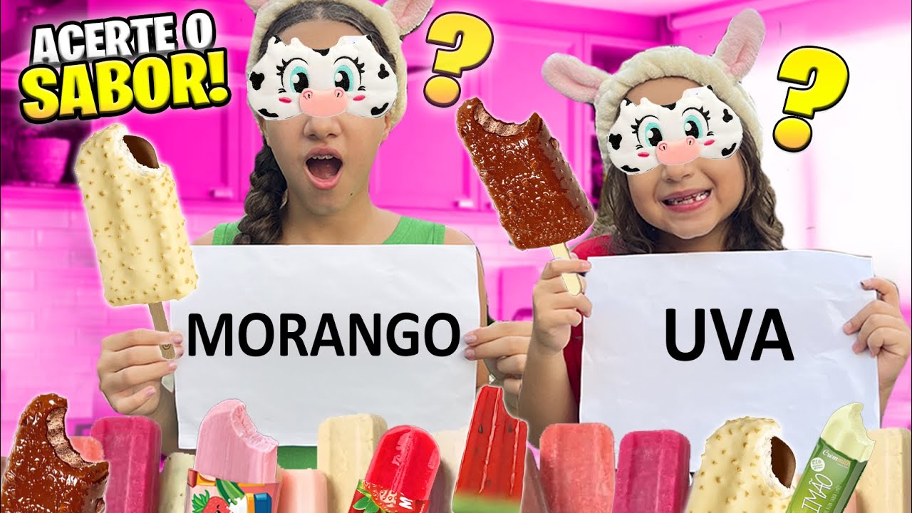 ACERTE O SABOR DO PICOLÉ DE OLHOS TAPADOS! *desafio extremo