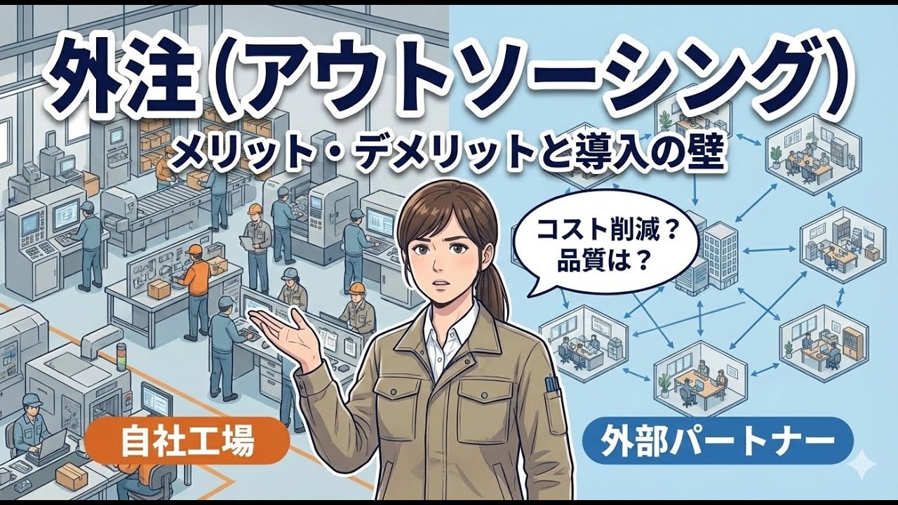 【重要論点・聞き流し】外注（アウトソーシング）『外注か内製か の意思決定基準』（事例３）