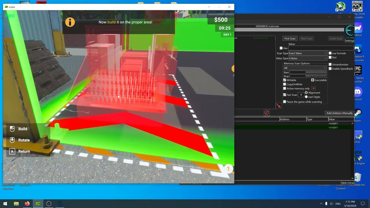 Recycling Center Simulator Cheat Table (Made For Steam)