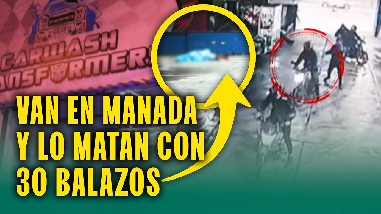 ¿Ajuste de cuentas en carwash? Matan de 30 balazos a sujeto con antecedentes policiales