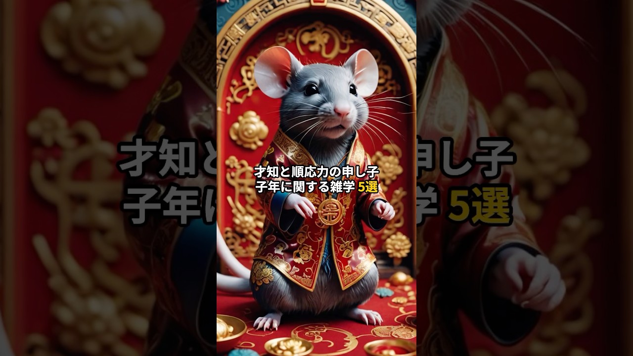 【雑学動画】 子年の雑学🐭 #十二支 #干支 #子年 #雑学 #雑学知識 #ためになる #生成ai