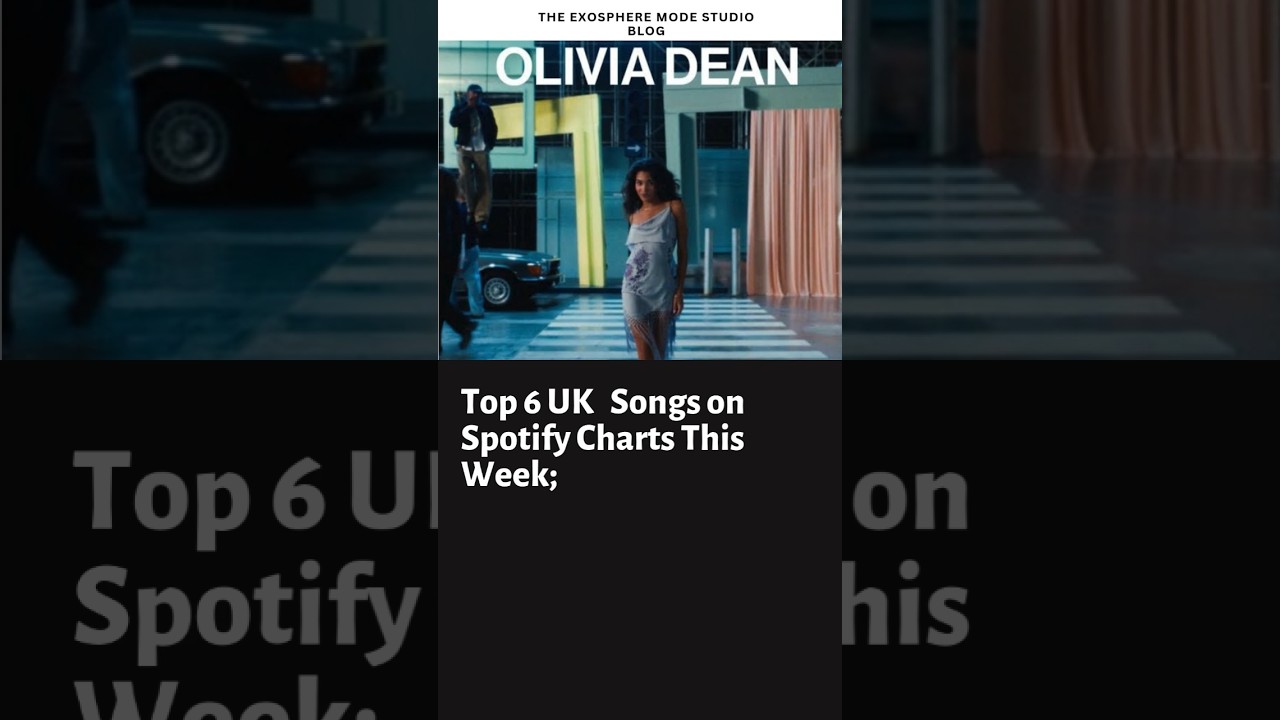 Top 6 UK🇬🇧 Songs on Spotify Charts This Week;1.Olivia Dean - Man I Need