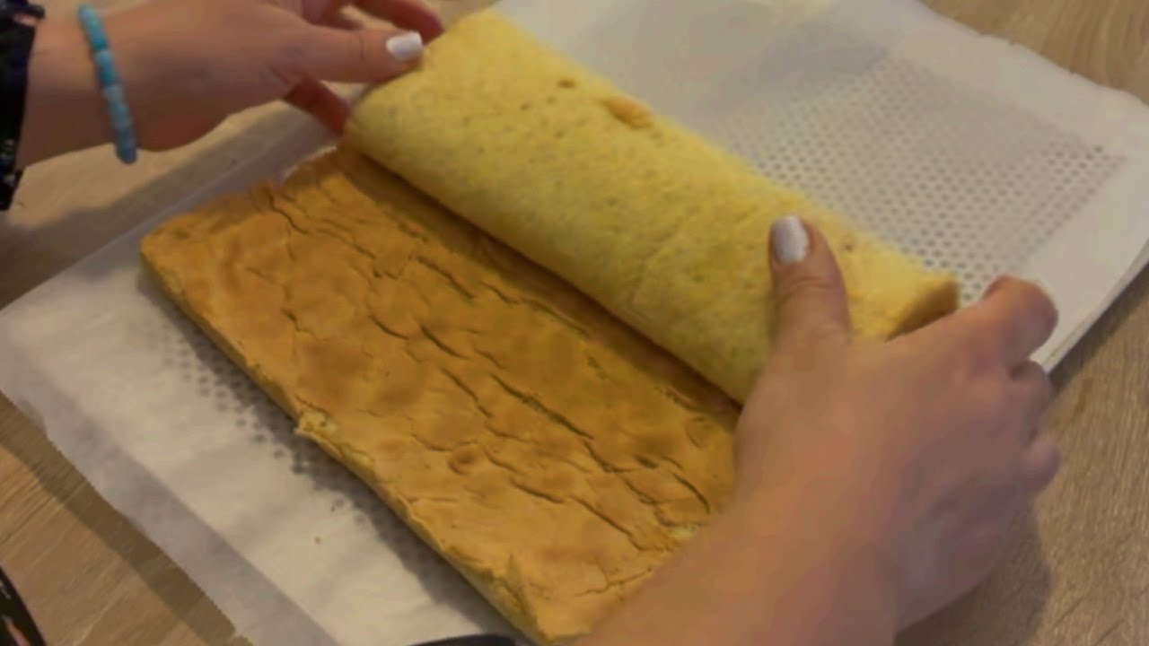 Recette Génoise pour Bûche de Noël ♡ Biscuit roulé  aux noisettes ! 