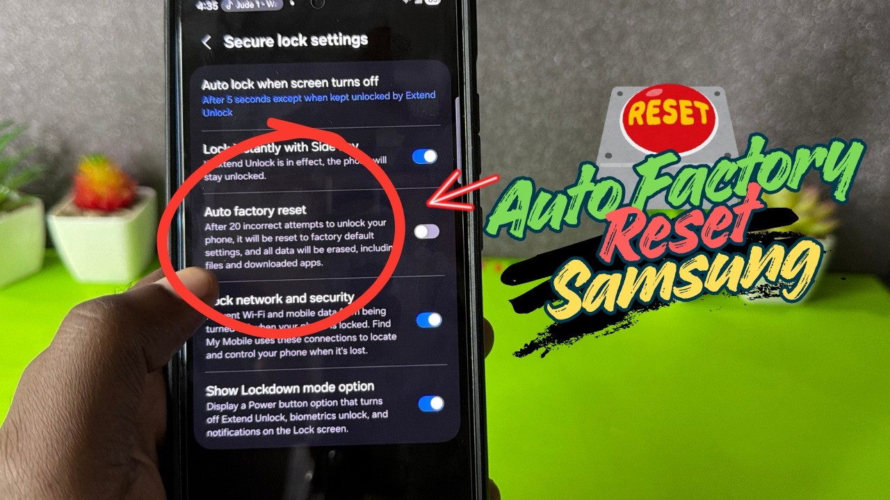Auto Factory Reset Samsung Galaxy