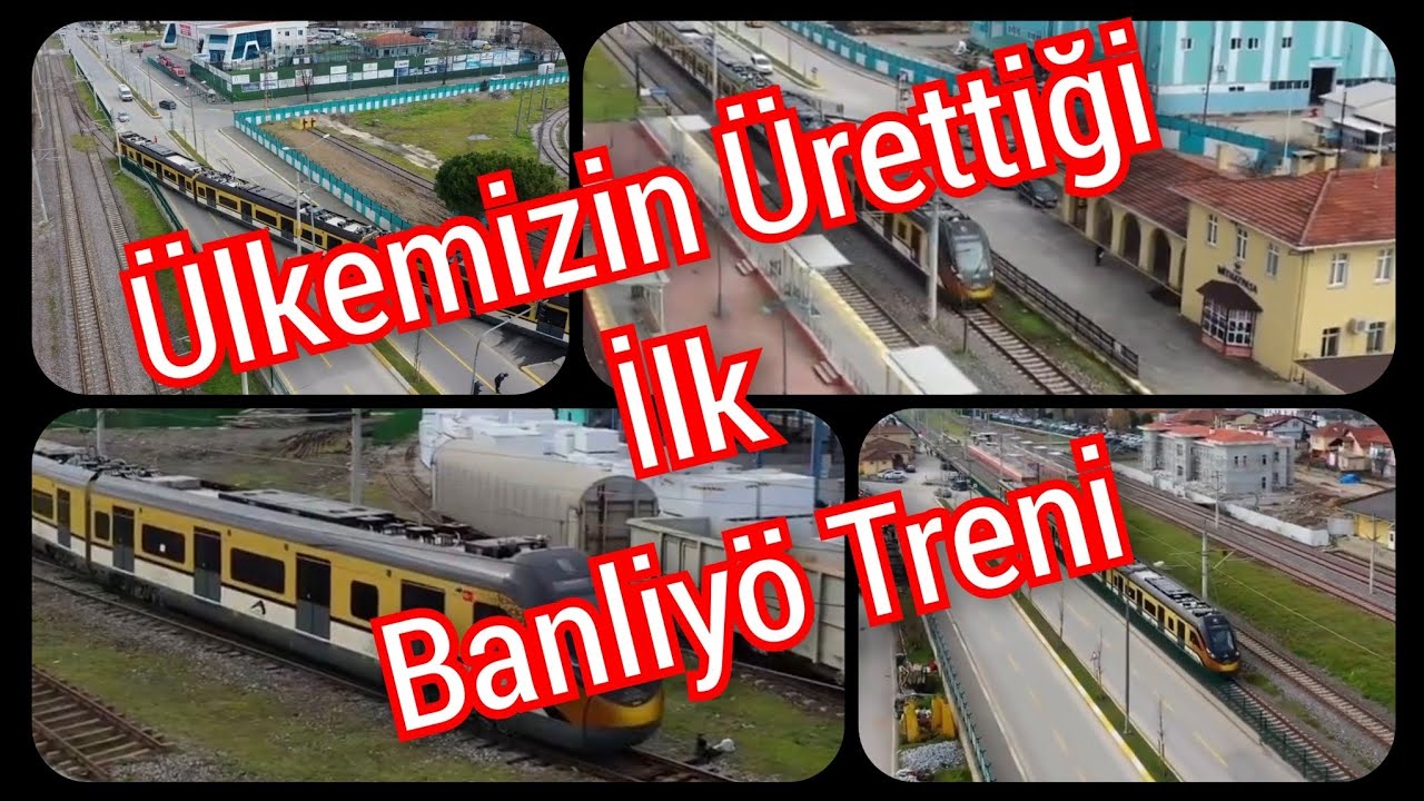 Türkiye'de üretildi.İlk kez hizmete alınan ' Banliyö Treni '