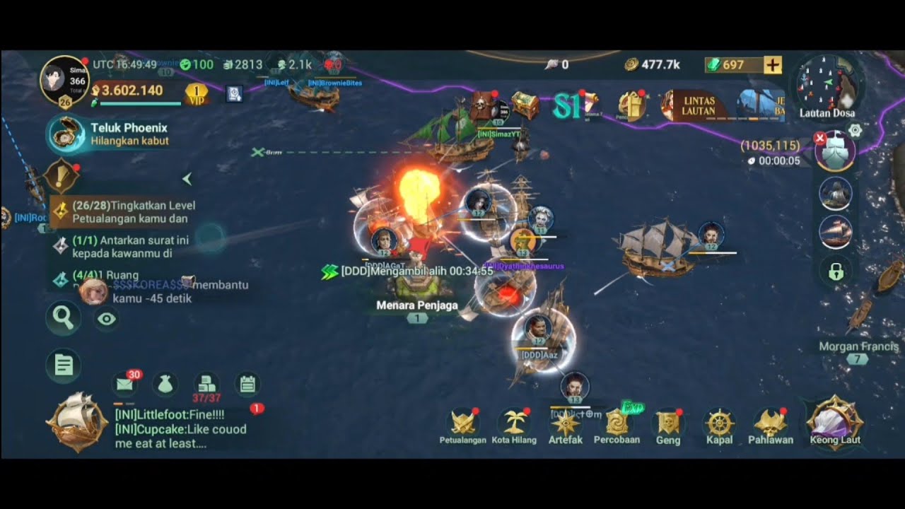Saya membuat akun baru di server 599 | Sea of Conquest Indonesia