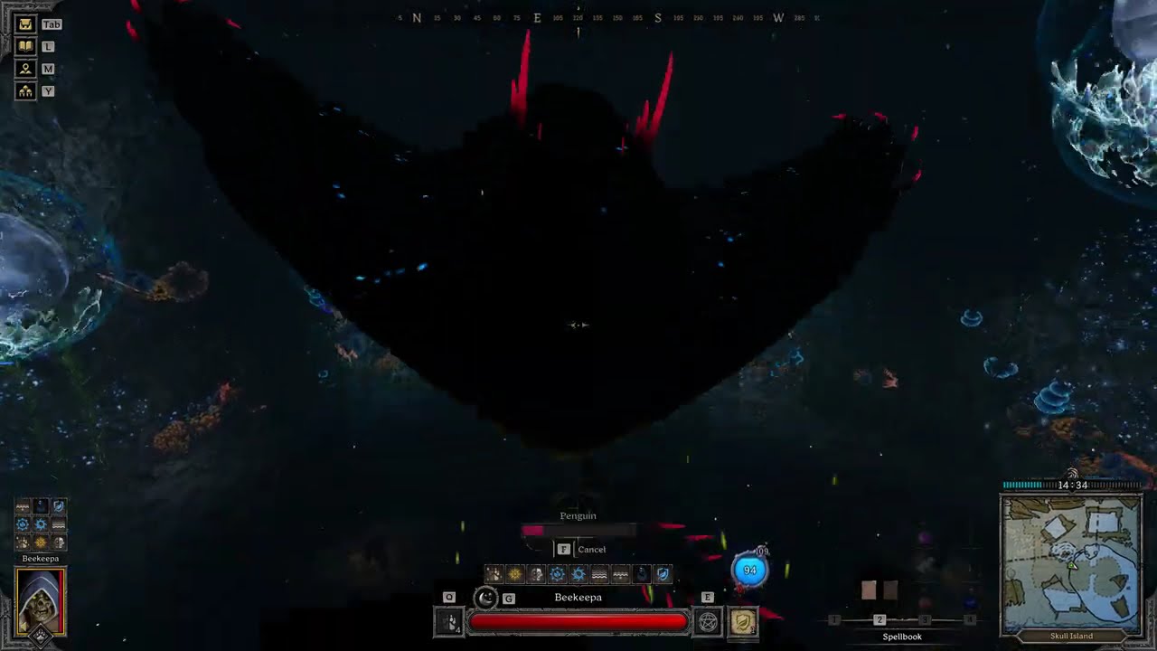 Dark and Darker - Flawless SOLO Penguin Druid NORMAL Ancient Stingray Kill (Blue Gear)