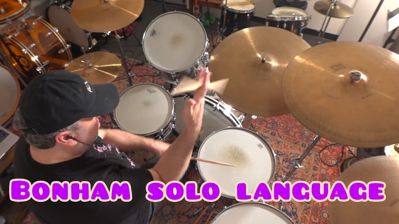 BONHAM TYPE SOLO IDEAS ON A VINTAGE LUDWIG STAINLESS STEEL KIT