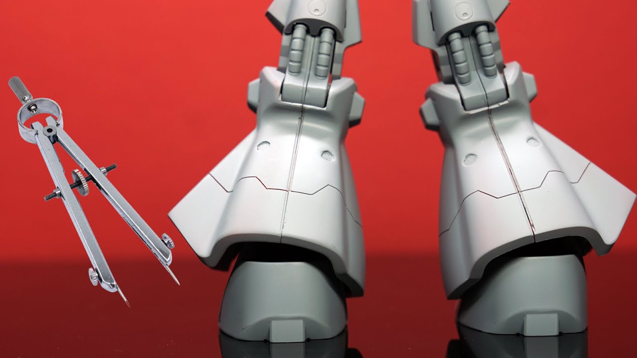 【Tutorial】 건프라 패널라인 복사하기 / How to copy pannel lines on your Gunpla